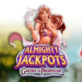Almighty Jackpots: Garden of Persephone by Novomatic, showcased at spinorhinocasino-be.com – game logo