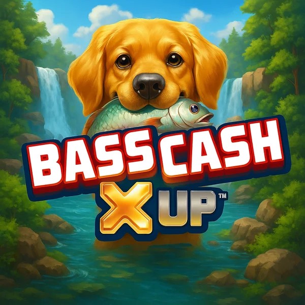 Official Slots logo: Bass Cash X UP by Alchemy Gaming at Spinorhino Casino