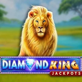 Diamond King Jackpots by SpinPlay Games, showcased at spinorhinocasino-be.com – game logo