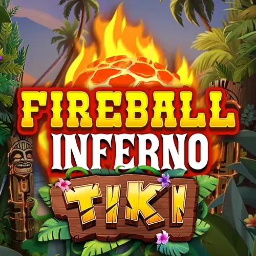 Fireball Inferno Tiki logo by NetEnt at Spinorhino Casino