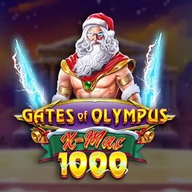 Gates of Olympus Xmas 1000 online game logo by Pragmatic Play on spinorhinocasino-be.com