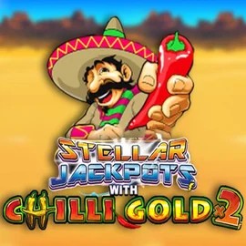 Stellar Jackpots with Chilli Gold x2 slot logo by Lightning Box Game at Spinorhino Casino
